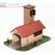 Edificio di addestramento vigili del fuoco con personaggi 1/87